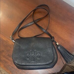 Tory Burch Black Leather Crossbody Bag